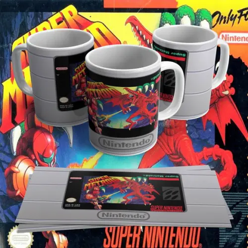 Caneca Cartucho Snes Super Metroid