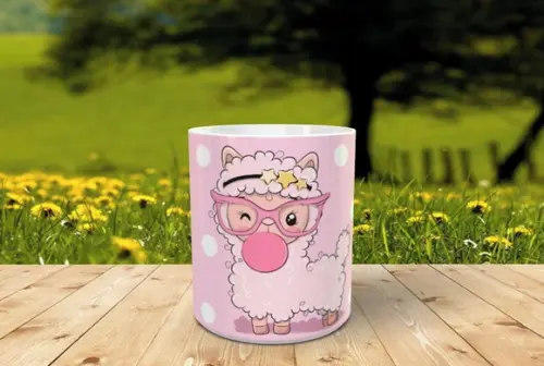 Caneca Lhama Cute