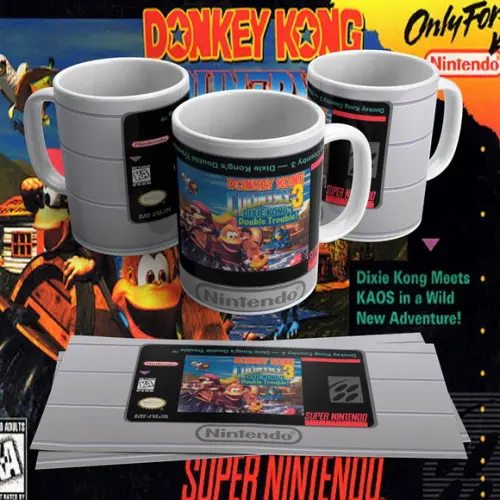 Caneca Cartucho Snes Donkey Kong 3
