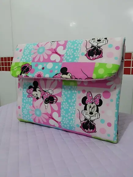 Necessaire Porta Fraldas Lencinho e Pomada Minnie