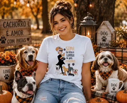 Camiseta Louca Dos Cachorros