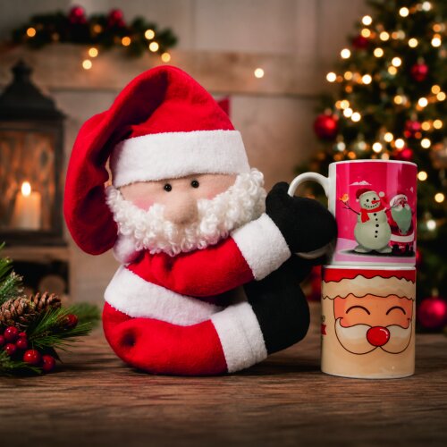 Papai Noel Agarradinho em Feltro