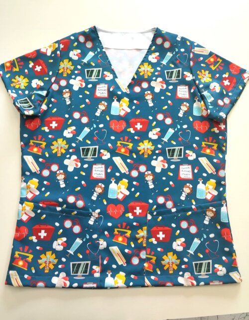 Scrub Materiais Enfermagem com 2 Bolsos
