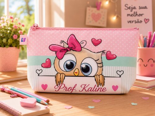 Necessaire Personalizada Corujinha (Com Nome)