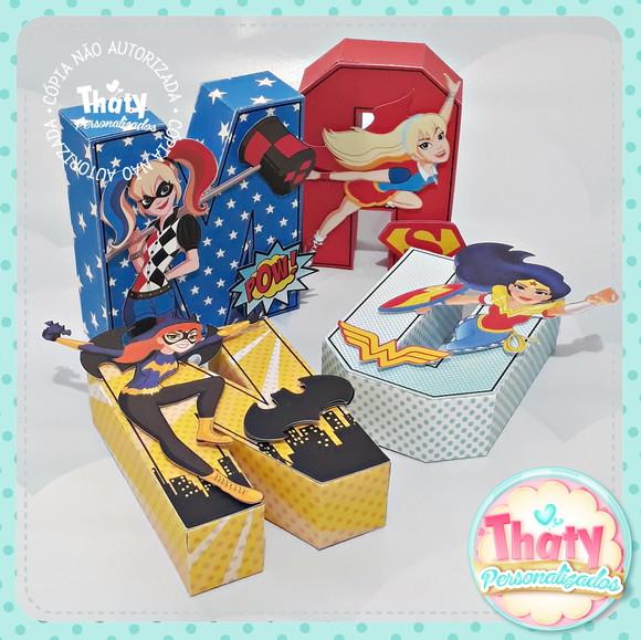 Letras 3d Super Hero Girls