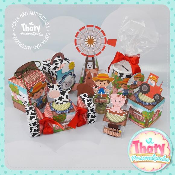Kit Festa Fazendinha (80 Itens)