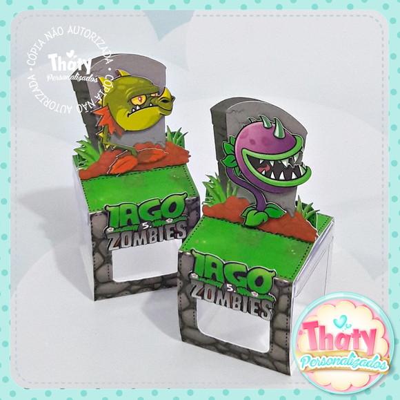 Porta Caixinha Acrílico Plants Vs. Zombies