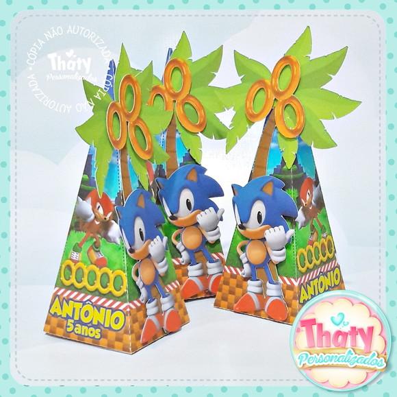 Caixa Pirâmide Árvore Sonic