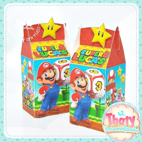 Caixa Milk Retangular - Super Mario