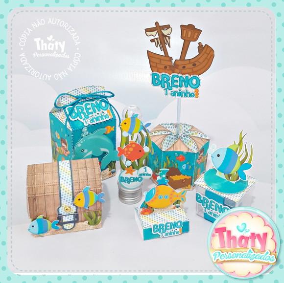 Kit Festa Fundo do Mar