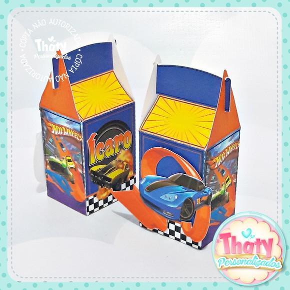 Caixa Milk Retangular Hot Wheels