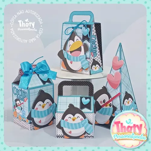 Kit Caixinhas Pinguim