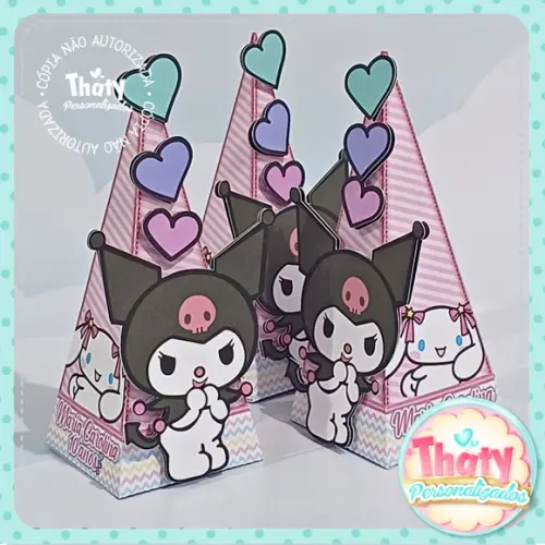 Caixa Pirâmide Kuromi