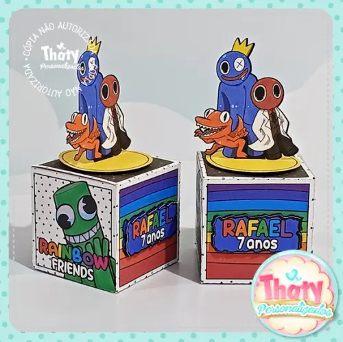 Caixa Cubo Rainbow Friendsv