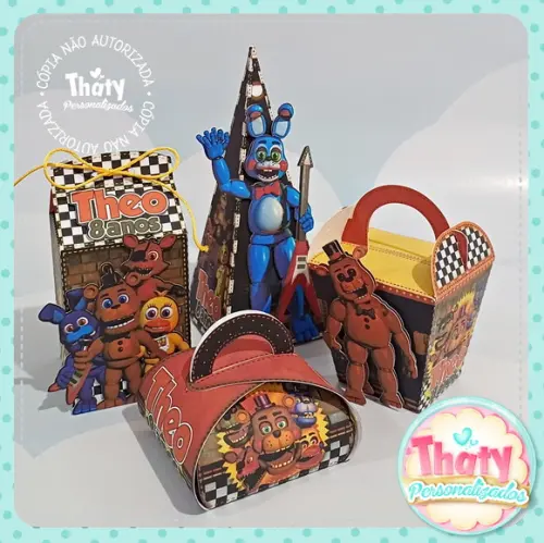 Combo 40 Caixinhas Five Nights At Freddy's