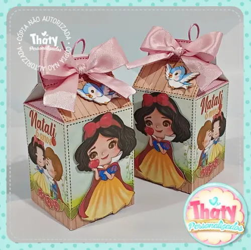 Caixa Milk Branca de Neve Aquarela