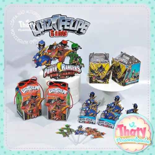 Kit Festinha em Casa - Power Rangers