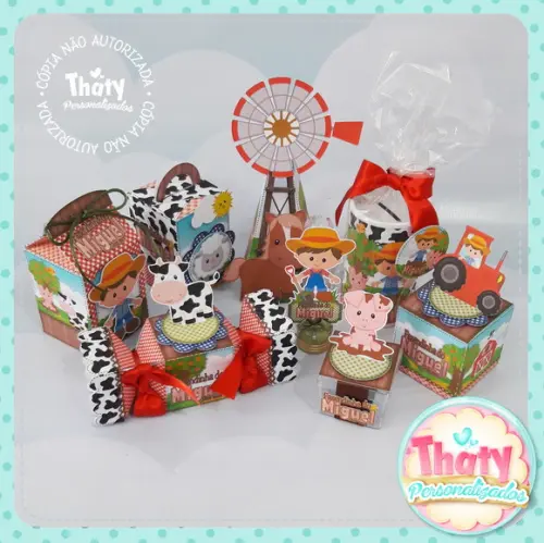 Kit Festa Fazendinha (80 Itens)