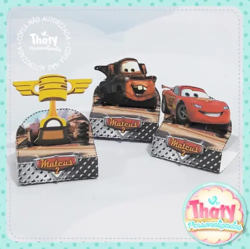 Porta Chocolate Duplo - Carros