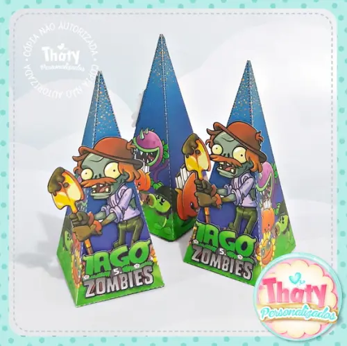 Caixa Pirâmide Plants Vs. Zombies