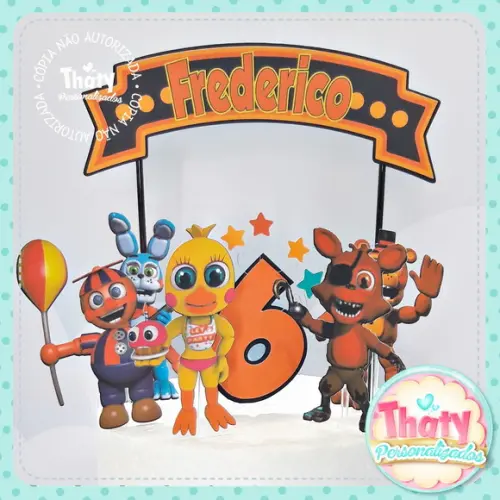 Topo de Bolo - F.n.a.f. ( Animatronics)