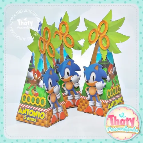 Caixa Pirâmide Árvore Sonic