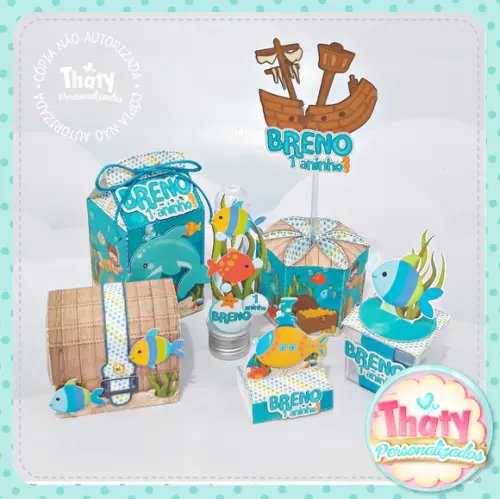 Kit Festa Fundo do Mar