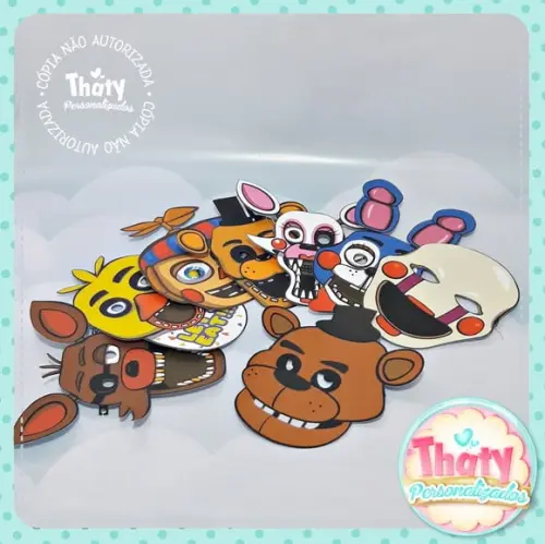 Máscaras Personalizadas Fnaf ( Five Nights At Freddys )