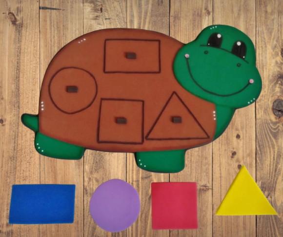 Recurso Pedagógico Tartaruga de Formas Geométricas Eva