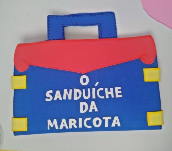 História Literária Sacola o Sanduíche da Maricota em Eva