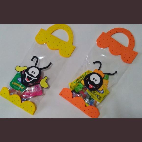 Kit Sacola de Doces Lembrancinha para Festas com 10 Unidades