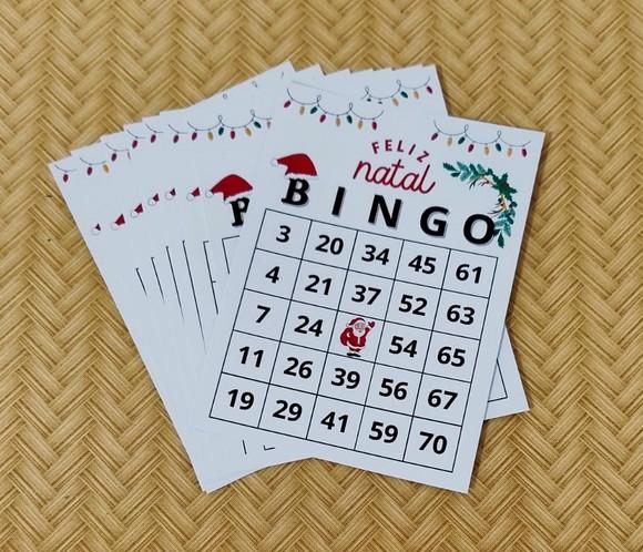 Bingo Personalizado para Natal Festas de Natal Papai Noel