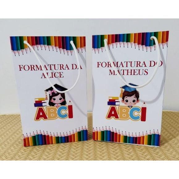 Sacola Surpresa Personalizada Formatura Abc Pegue e Monte