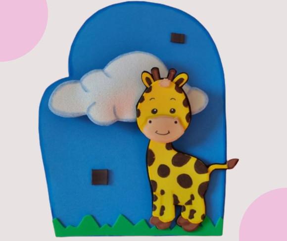 Luva de História Girafa sem Sono - Kit Eva com Velcro