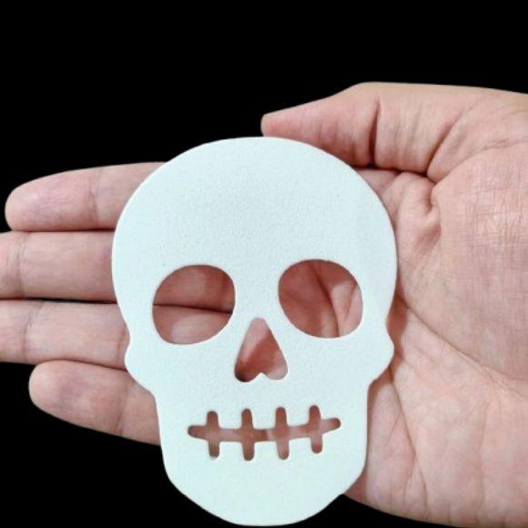 Aplique Caveira E.v.a Halloween 30 Unidades