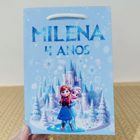 Sacola Frozen Personalizada Lembrancinhas Pegue e Monte