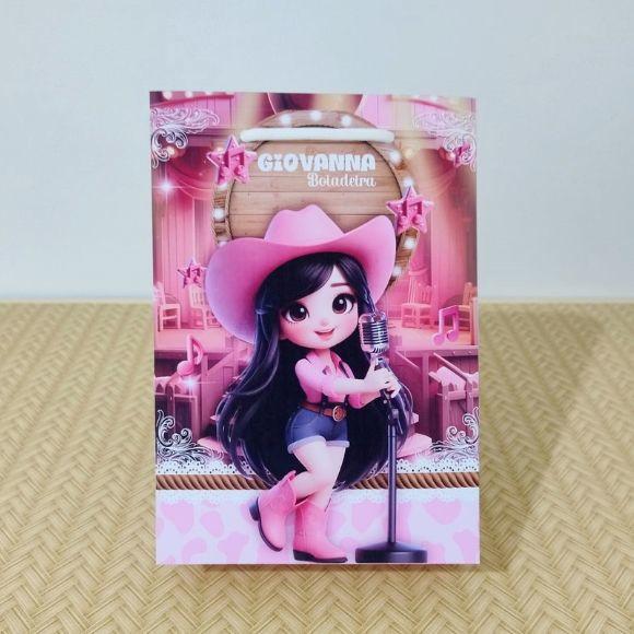 Sacola Boiadeira Personalizada Lembrancinhas Pegue e Monte