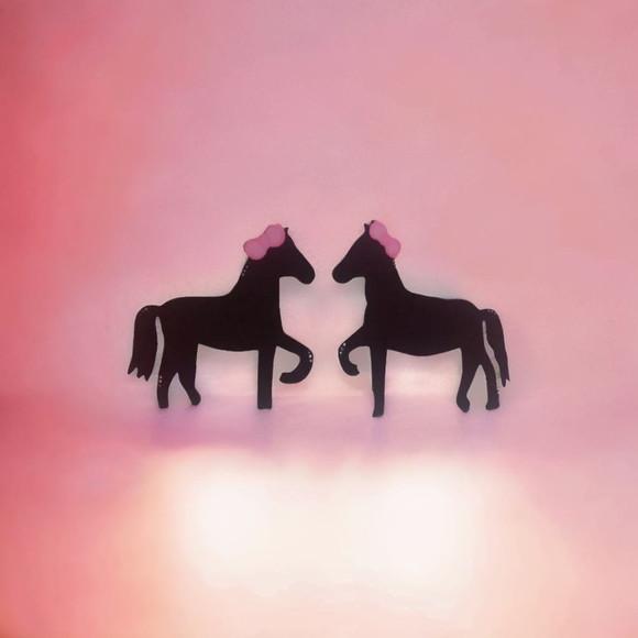Aplique Cavalos com Laços Kit com 2 Unidades Eva
