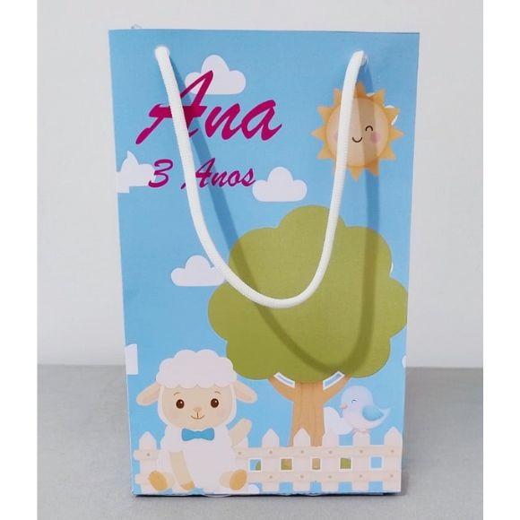 Sacola Ovelhinha Personalizada Bíblica Pegue e Monte