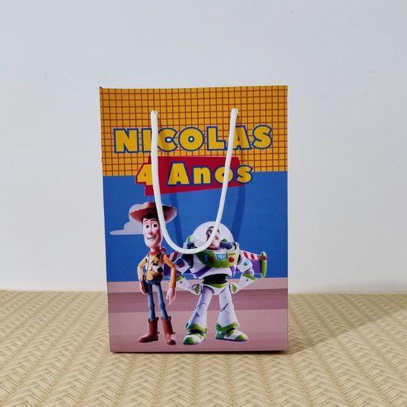 Sacola Toy Story Menino Personalizada Pegue e Monte