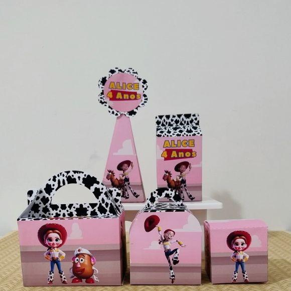 Kit 50 Personalizados Toy Story Menina Pegue e Monte
