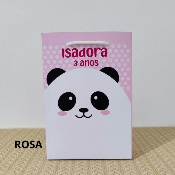Sacola Panda Personalizada Lembrancinhas Pegue e Monte