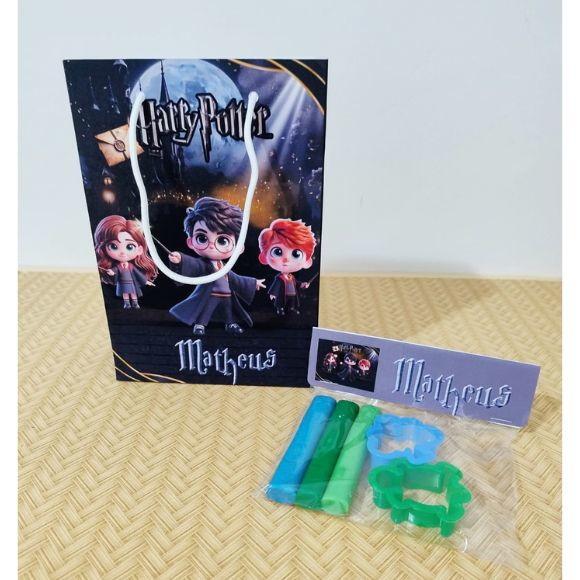 Kit Sacola Personalizada Harry Potter + Massinha