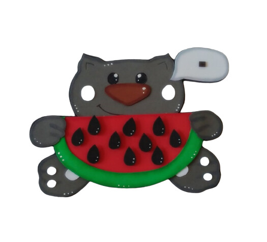 Brinquedo Educativo Artesanal - Contagem com Gatinho Eva