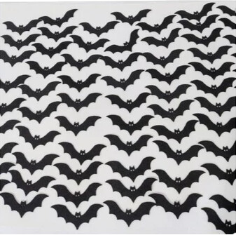 Aplique Morcego E.v.a Halloween 80 Unidades
