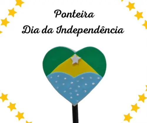 Ponteira de Lápis Dia da Independência do Brasil