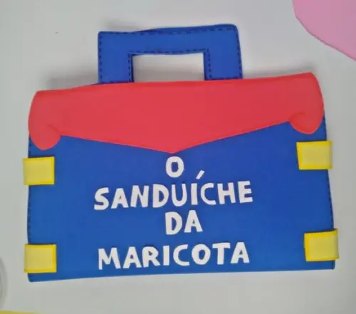 História Literária Sacola o Sanduíche da Maricota em Eva