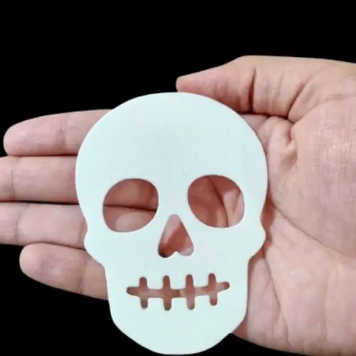 Aplique Caveira E.v.a Halloween 30 Unidades