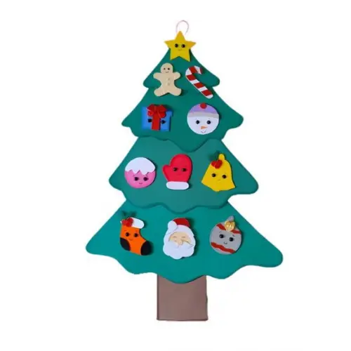 Árvore de Natal Montessori em E.v.a. - Aprenda Brincando
