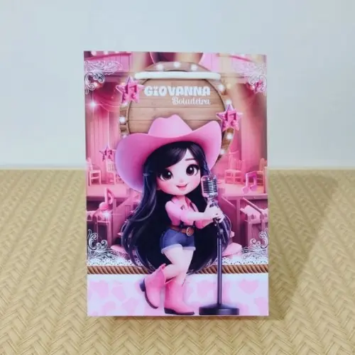 Sacola Boiadeira Personalizada Lembrancinhas Pegue e Monte